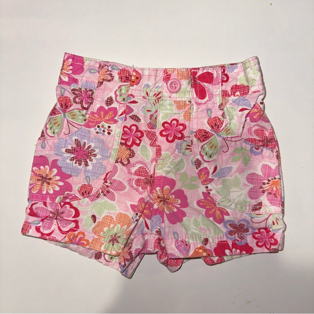 Vintage Circle Flower Shorts Size 3T